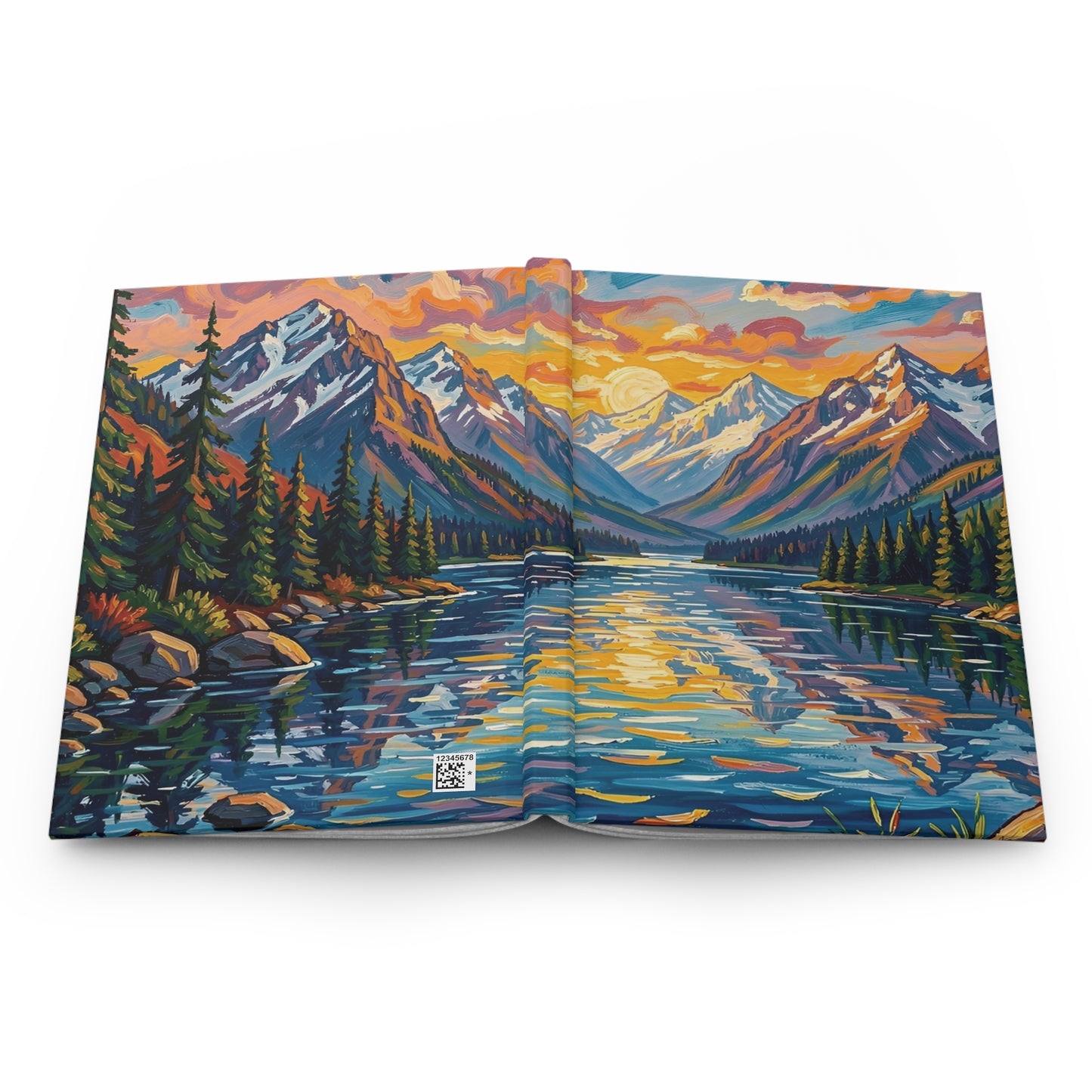 Pacific Northwest Mountain Lake Adventure Hardcover Journal