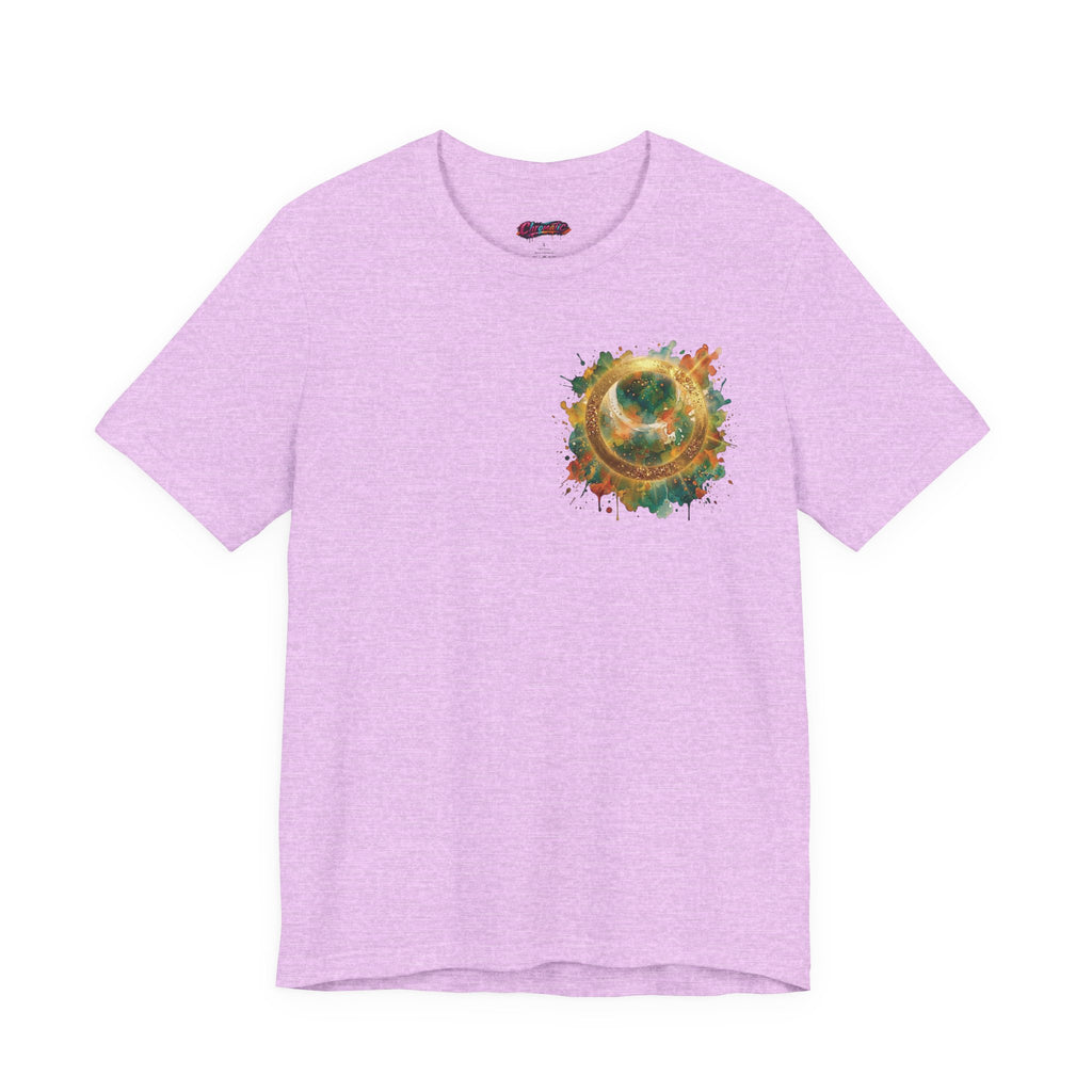 Angel Wings Watercolor Tee — Halo Front & Wing Back