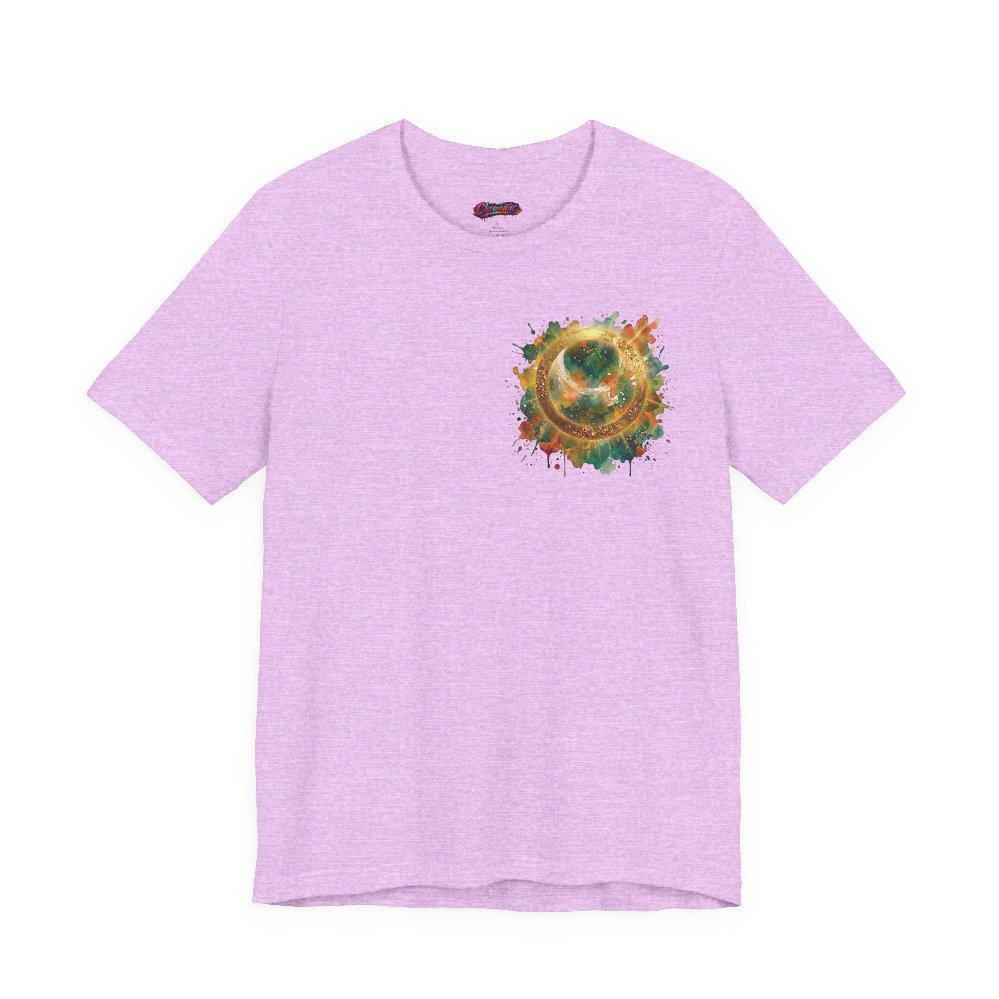 Angel Wings Watercolor Tee — Halo Front & Wing Back