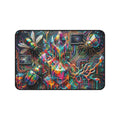 Cyber Psychedelic "Computer Bug" Desk Mat — Crystals, Insects & Circuit Art