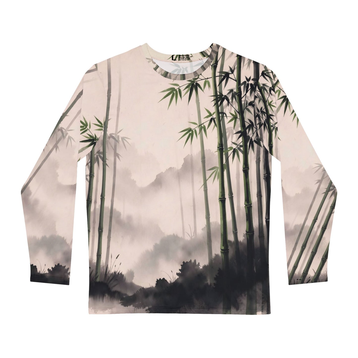 Japandi Zen Minimalist Splash Long Sleeve Shirt