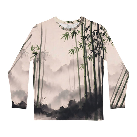 Japandi Zen Minimalist Splash Long Sleeve Shirt