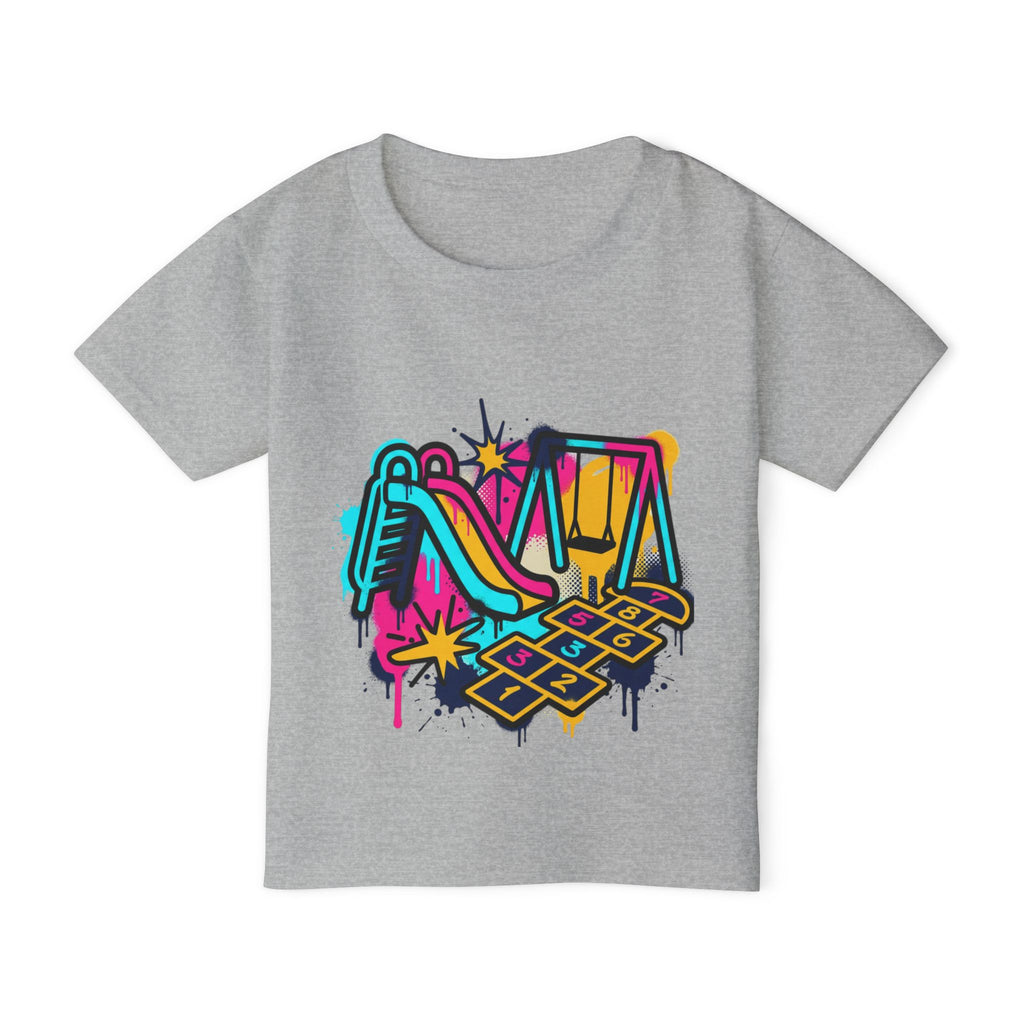Kids Playground Graffiti T-Shirt — Colorful Playtime Tee