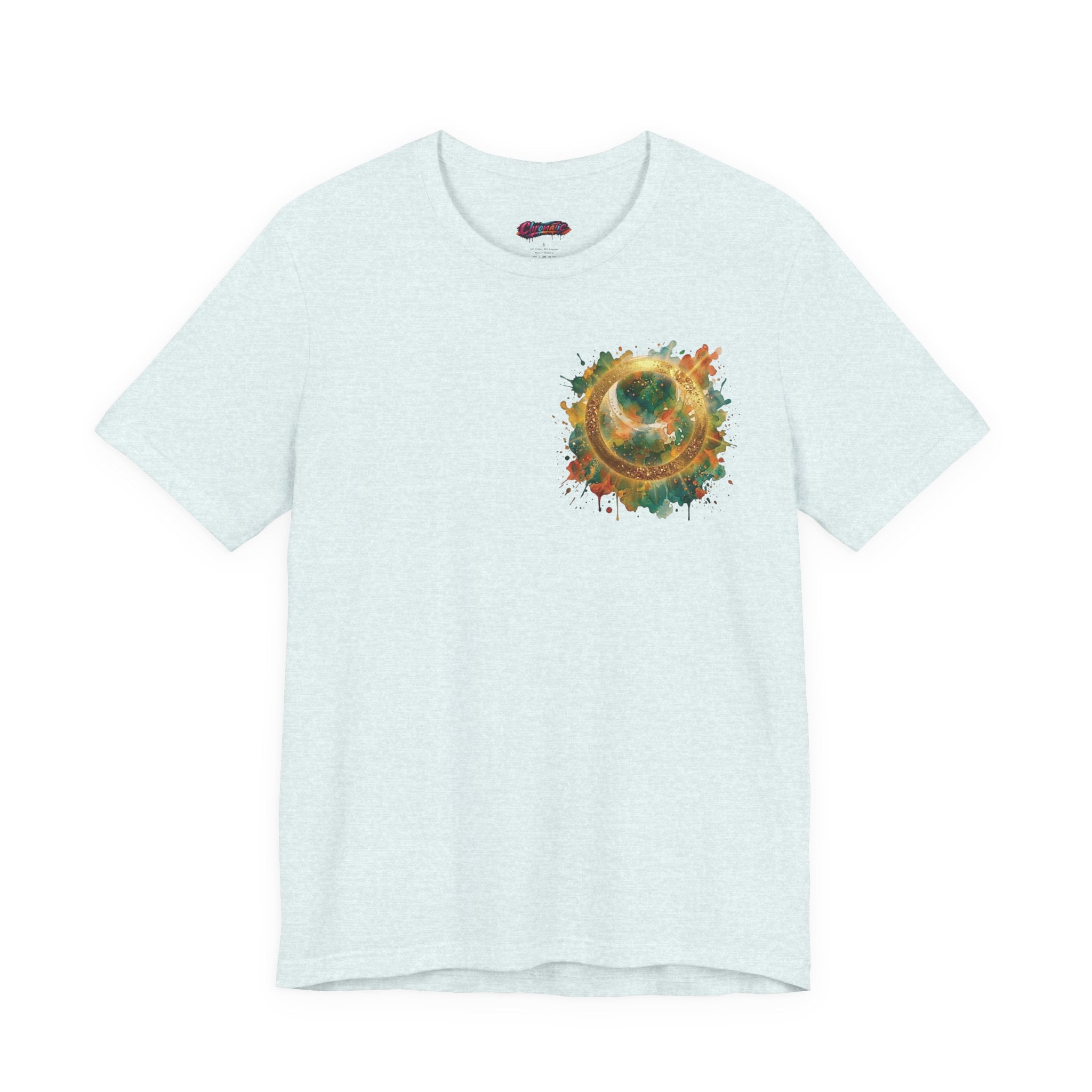 Angel Wings Watercolor Tee — Halo Front & Wing Back