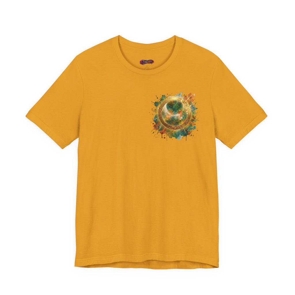Angel Wings Watercolor Tee — Halo Front & Wing Back