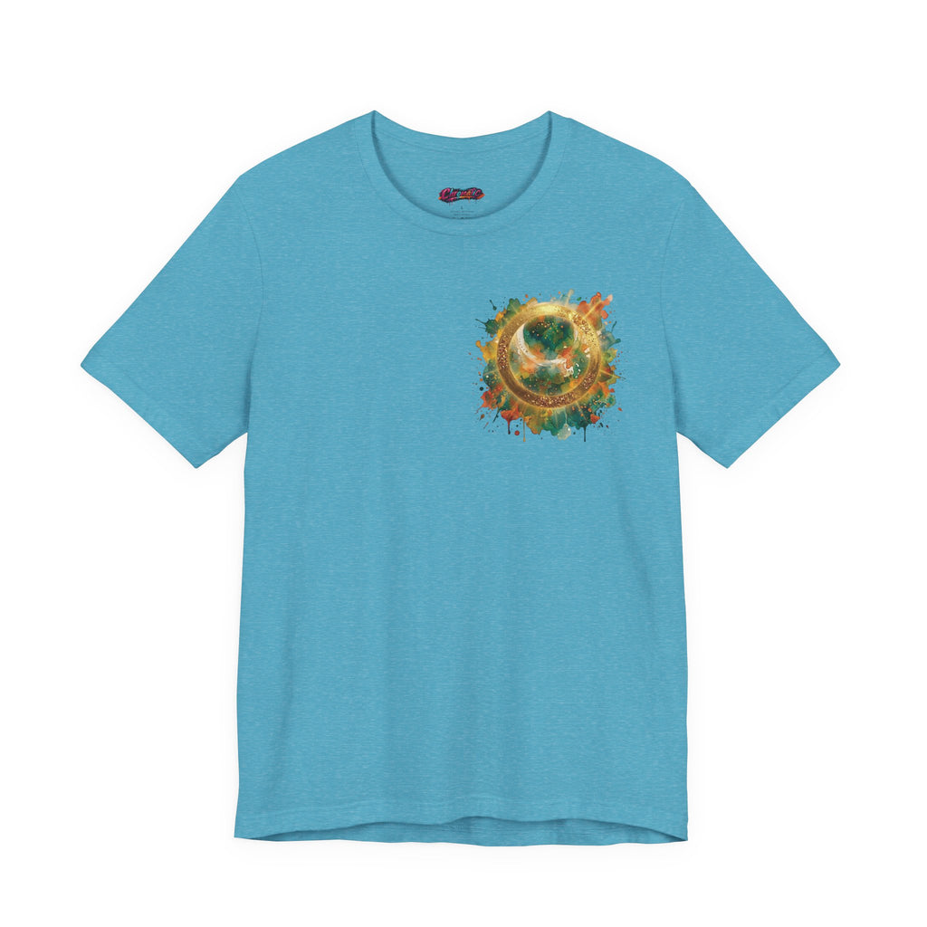 Angel Wings Watercolor Tee — Halo Front & Wing Back