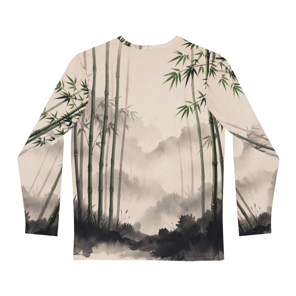 Japandi Zen Minimalist Splash Long Sleeve Shirt
