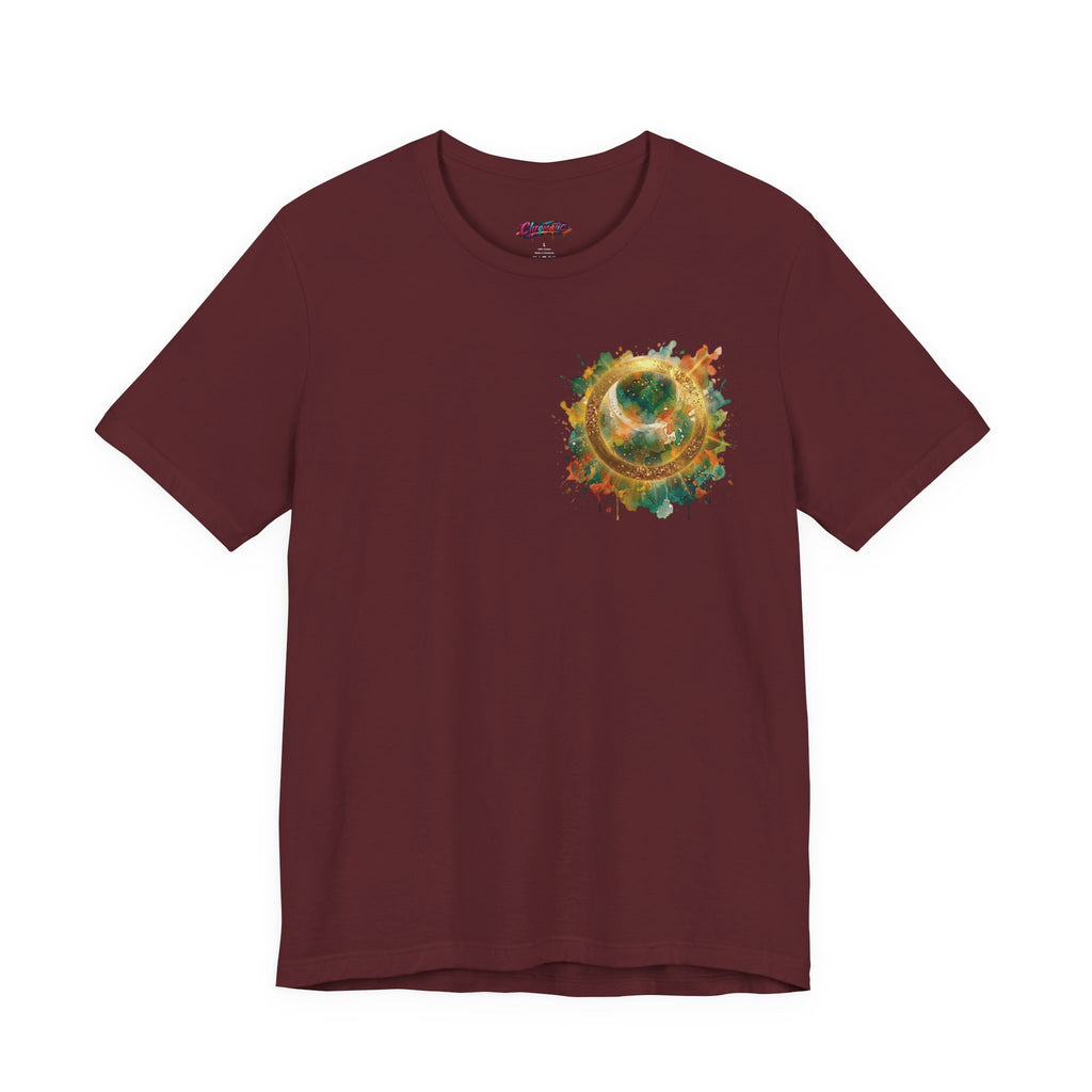 Angel Wings Watercolor Tee — Halo Front & Wing Back