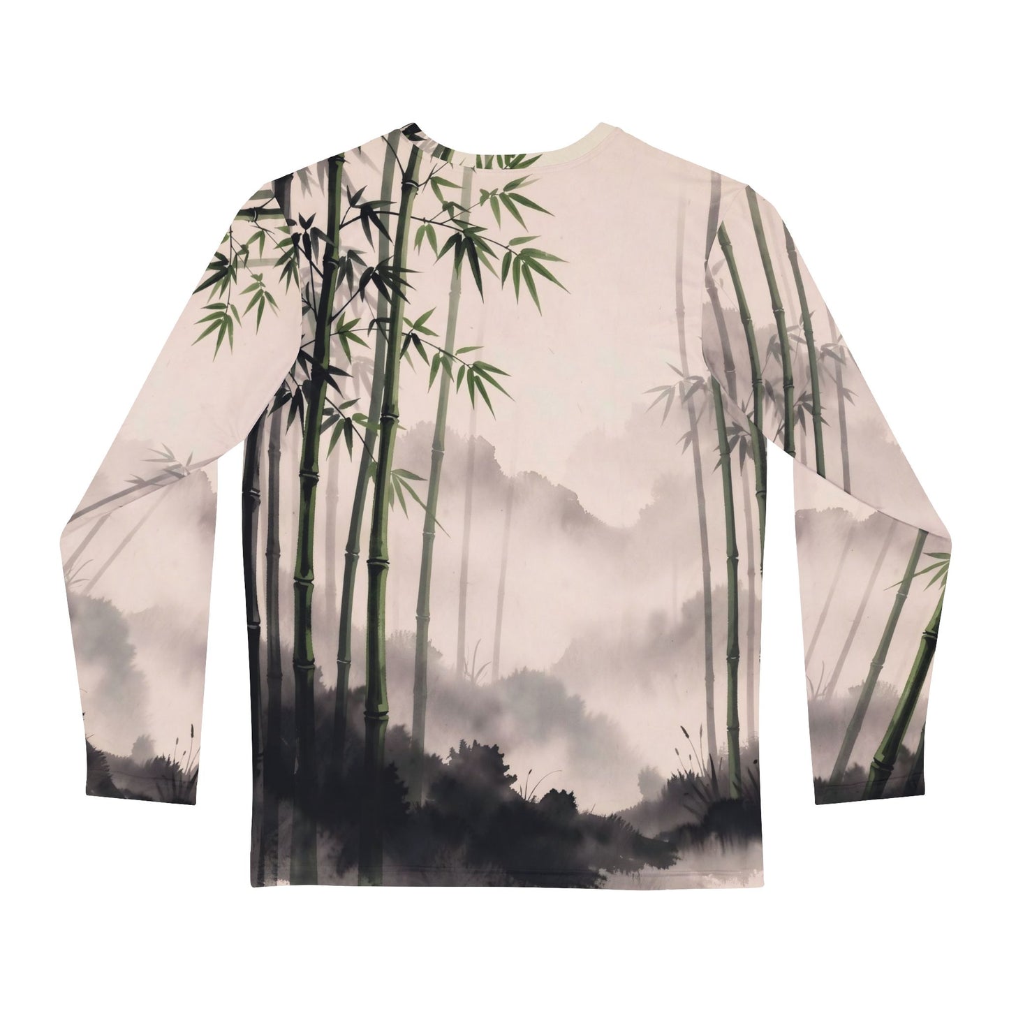 Japandi Zen Minimalist Splash Long Sleeve Shirt