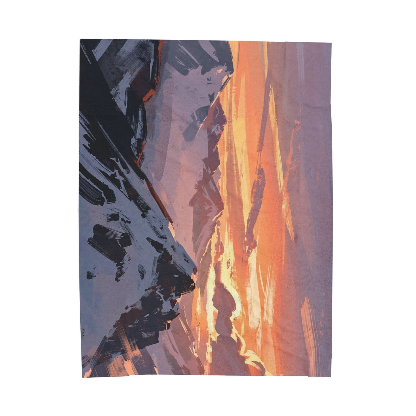 Japandi Velveteen Plush Blanket — Minimalist Cozy Throw with Calming Colors
