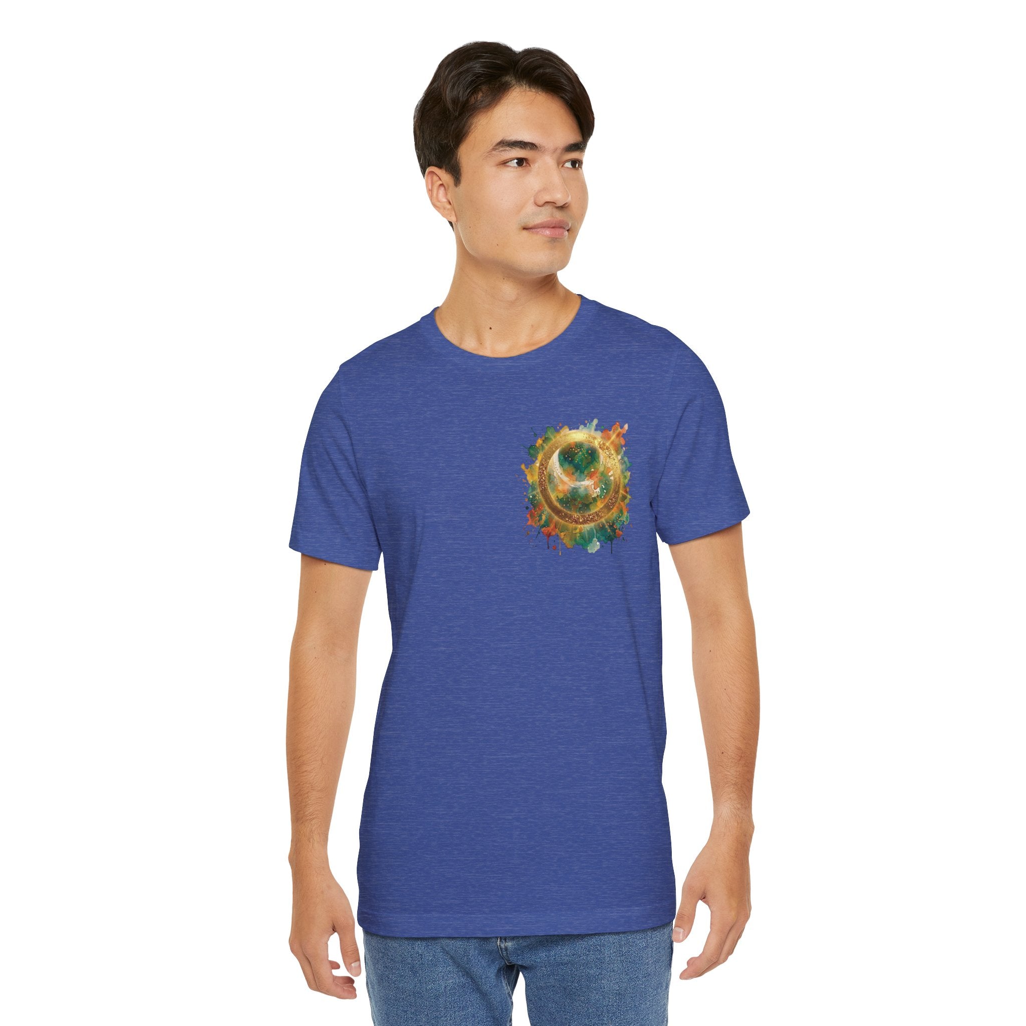 Angel Wings Watercolor Tee — Halo Front & Wing Back
