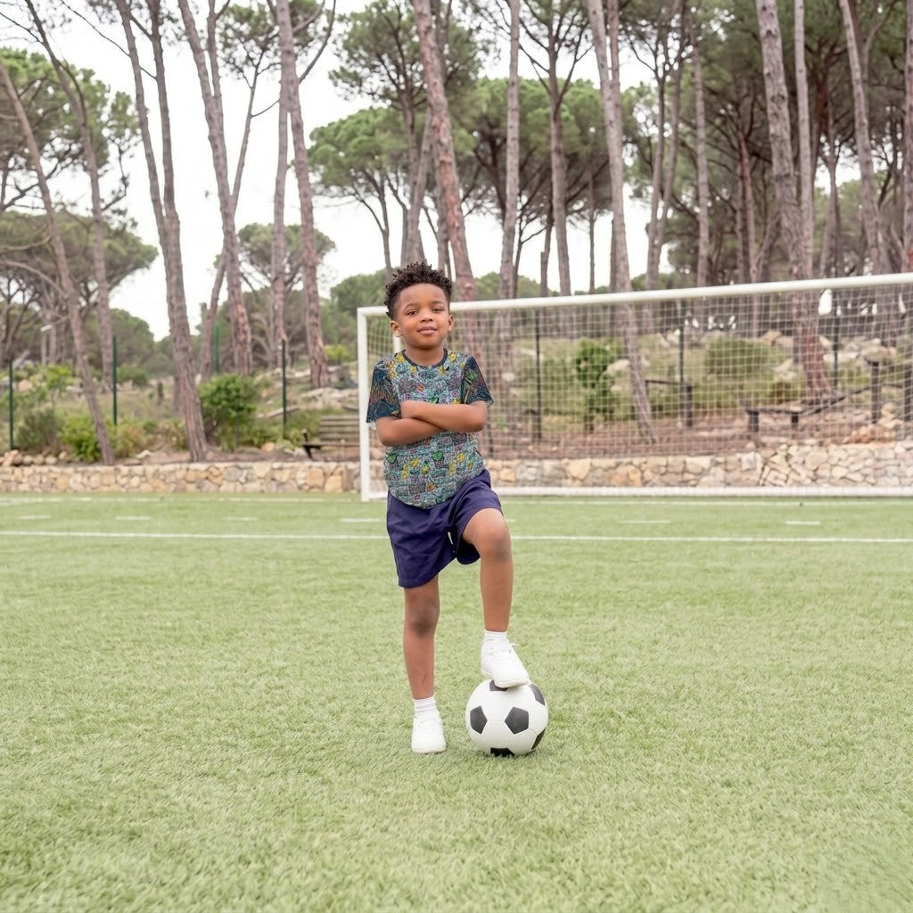 Kids Sports Jersey — Video Game Icons & Coins Graphic