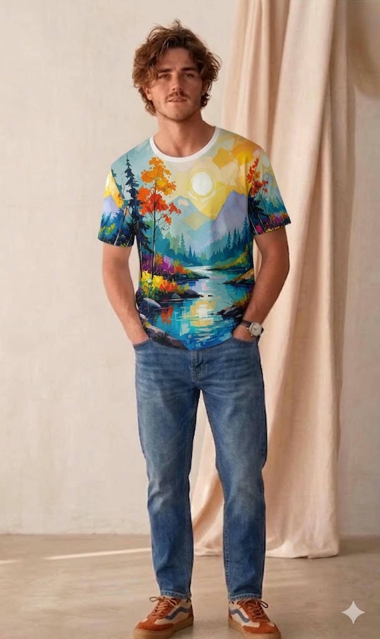 Bold Colorful Watercolor Statement T-Shirt | Graphic Tee