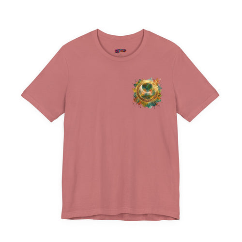 Angel Wings Watercolor Tee — Halo Front & Wing Back