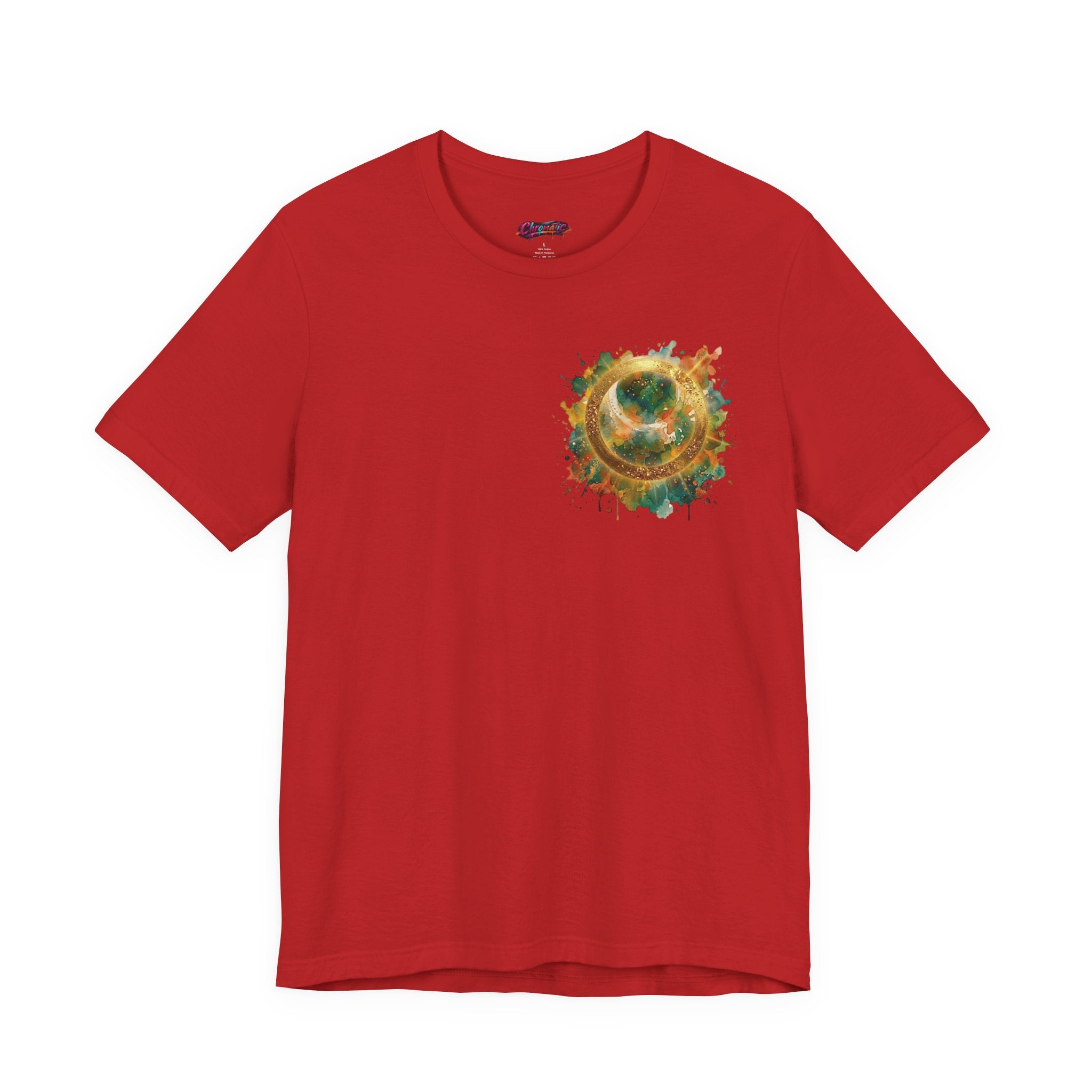 Angel Wings Watercolor Tee — Halo Front & Wing Back