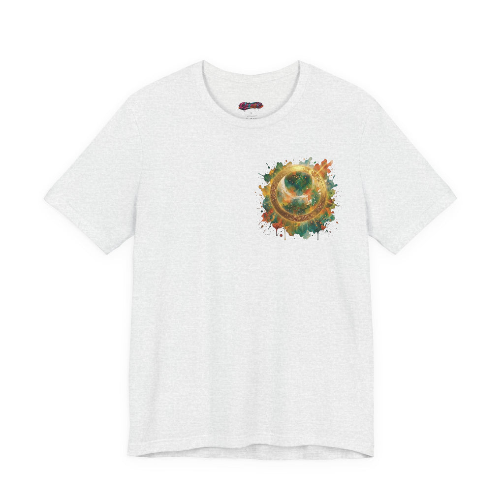 Angel Wings Watercolor Tee — Halo Front & Wing Back