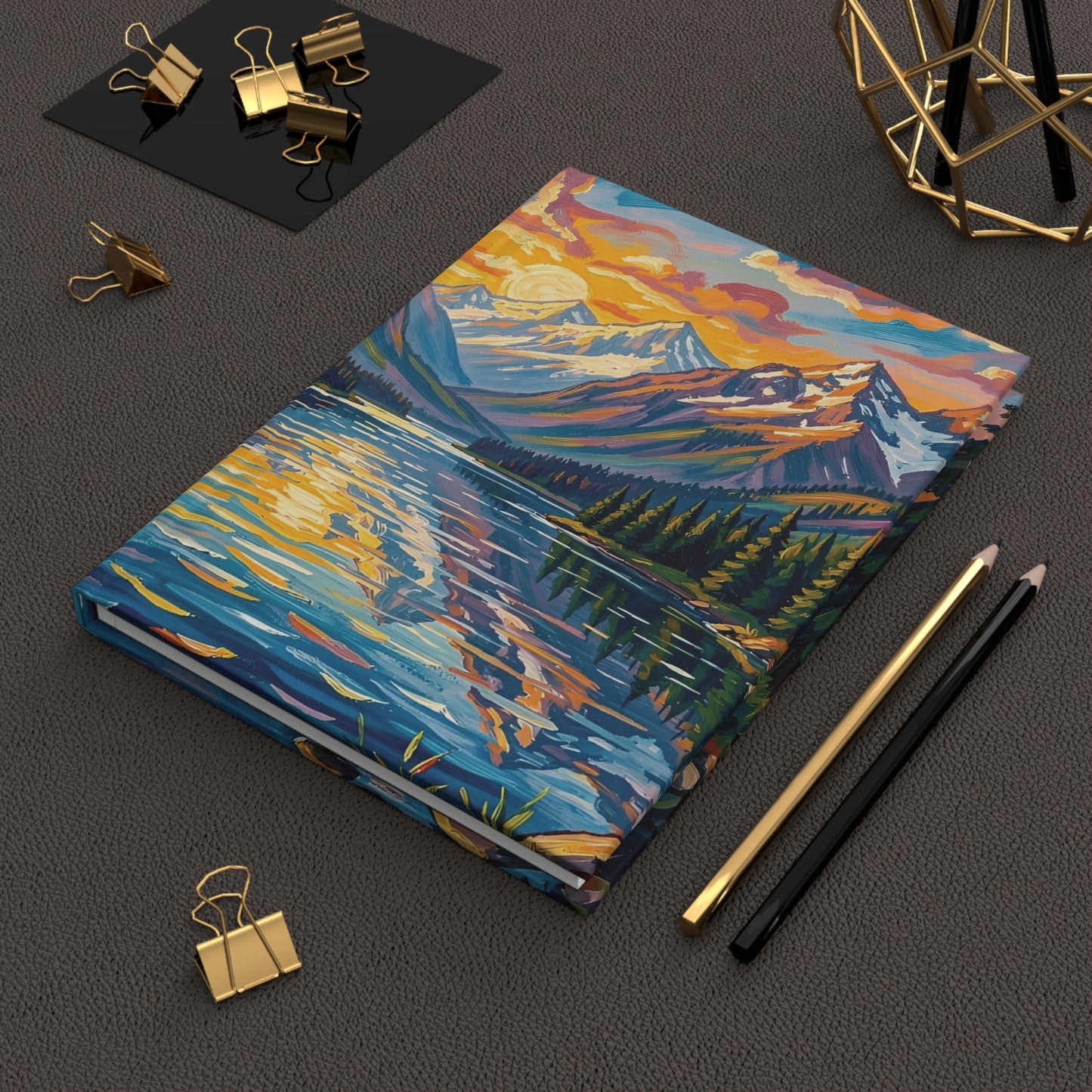 Pacific Northwest Mountain Lake Adventure Hardcover Journal