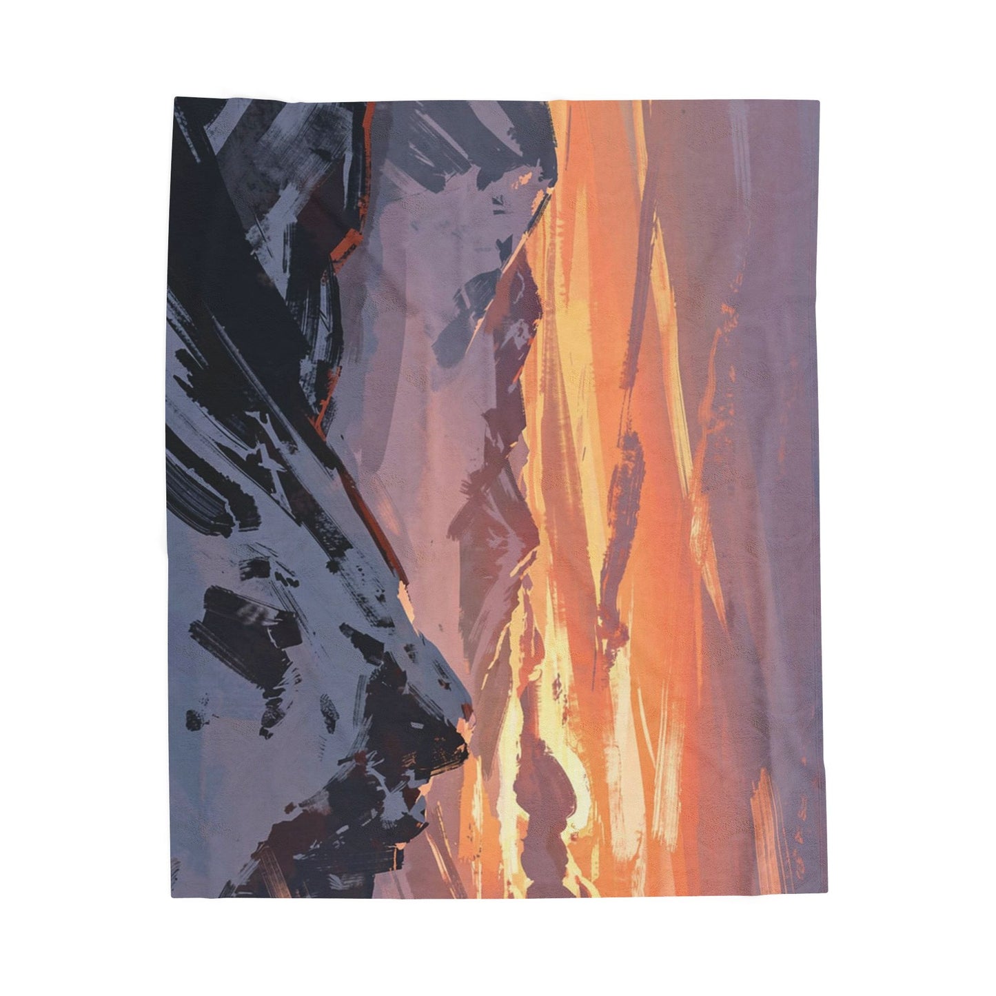 Japandi Velveteen Plush Blanket — Minimalist Cozy Throw with Calming Colors