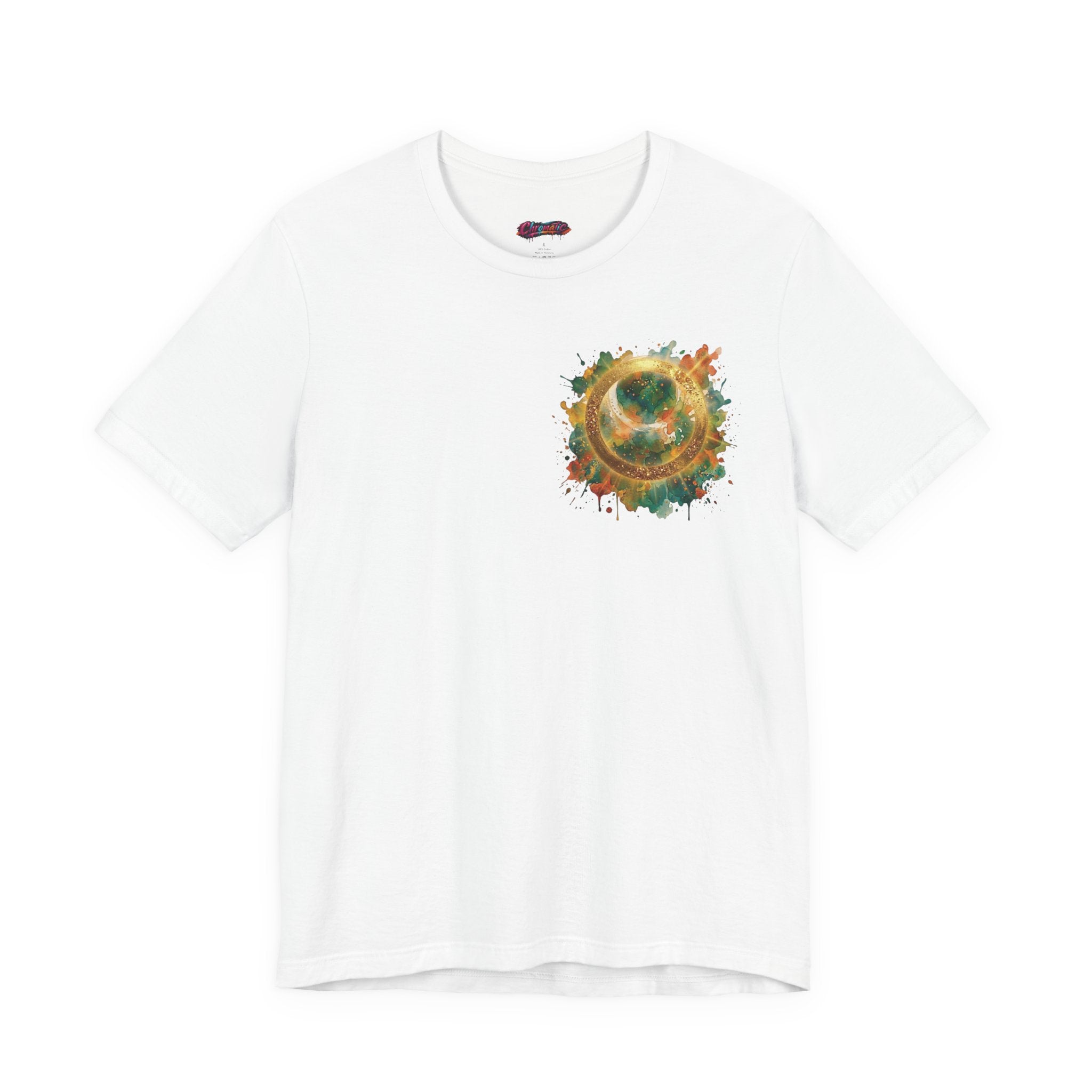 Angel Wings Watercolor Tee — Halo Front & Wing Back