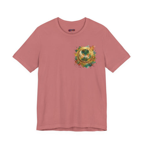 Angel Wings Watercolor Tee — Halo Front & Wing Back