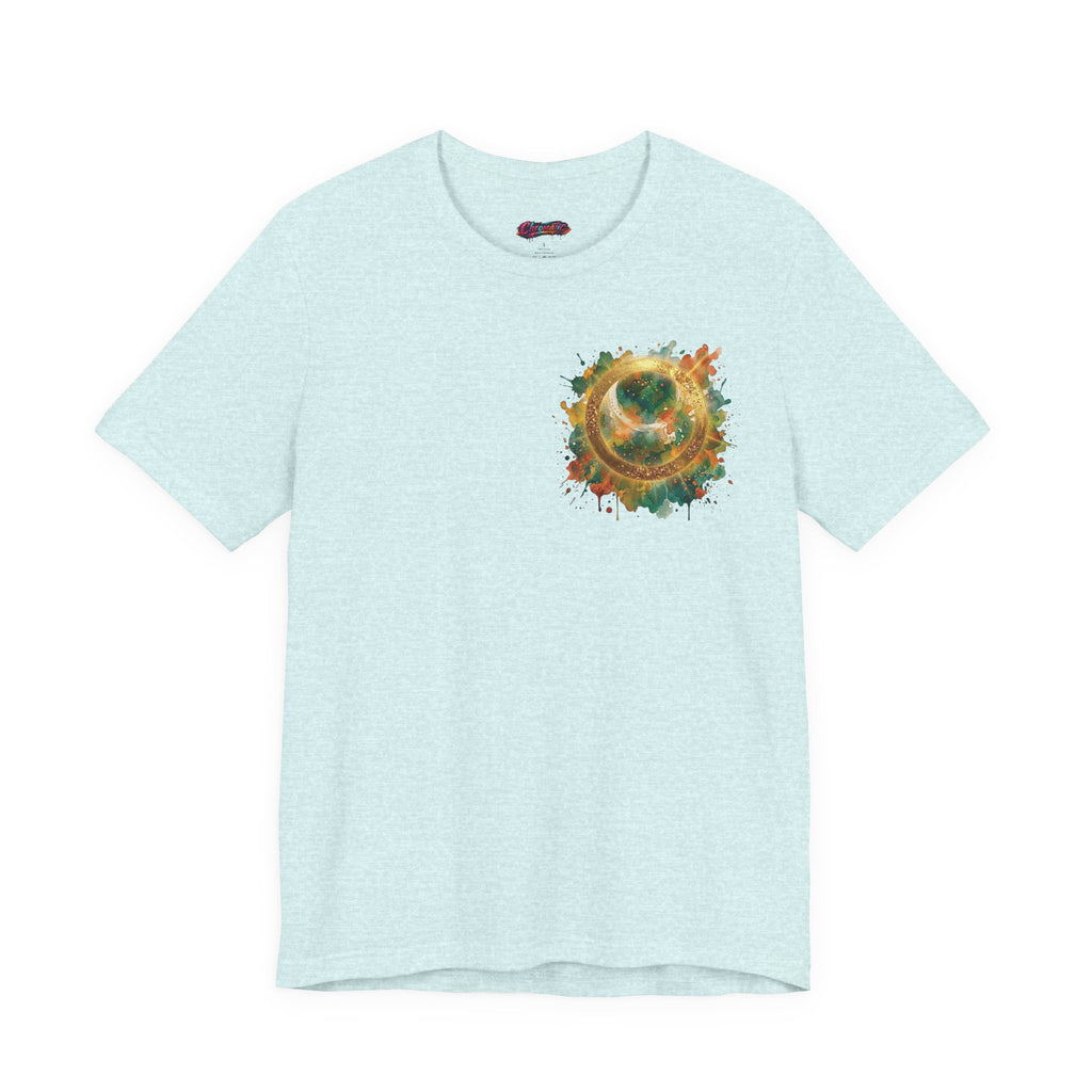 Angel Wings Watercolor Tee — Halo Front & Wing Back