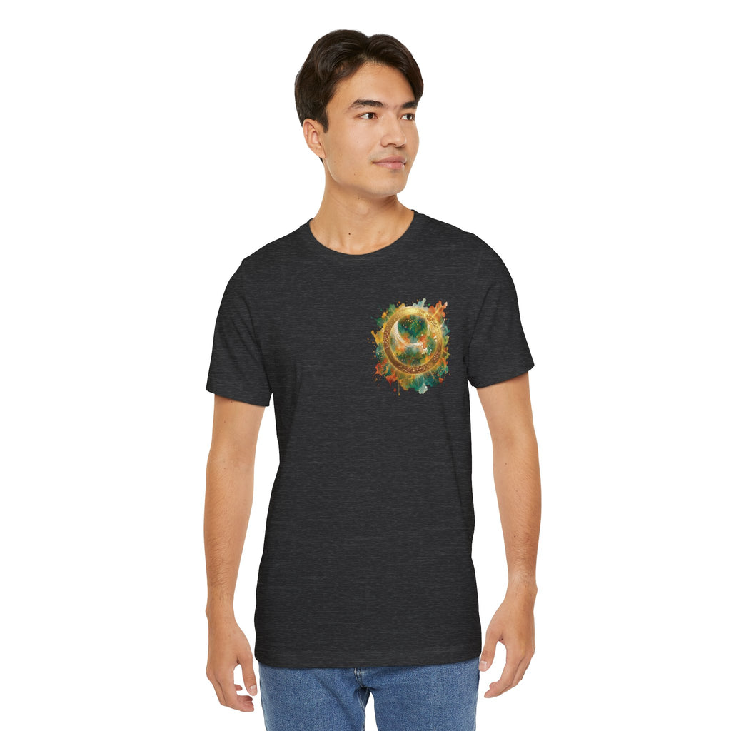 Angel Wings Watercolor Tee — Halo Front & Wing Back