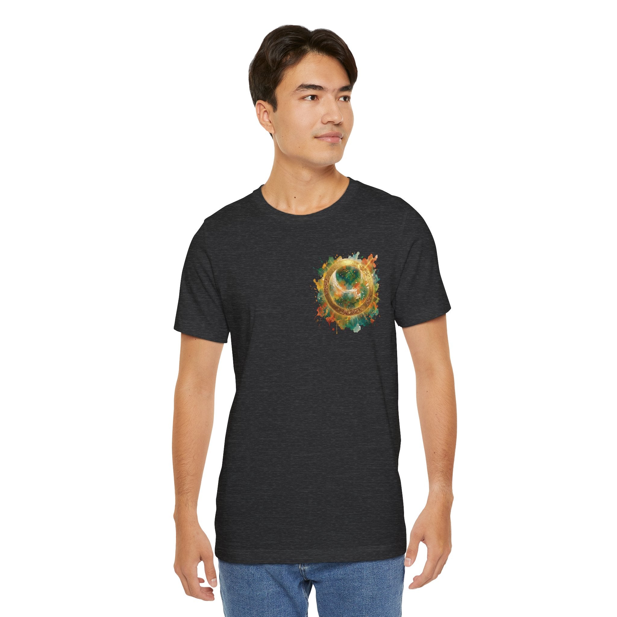 Angel Wings Watercolor Tee — Halo Front & Wing Back