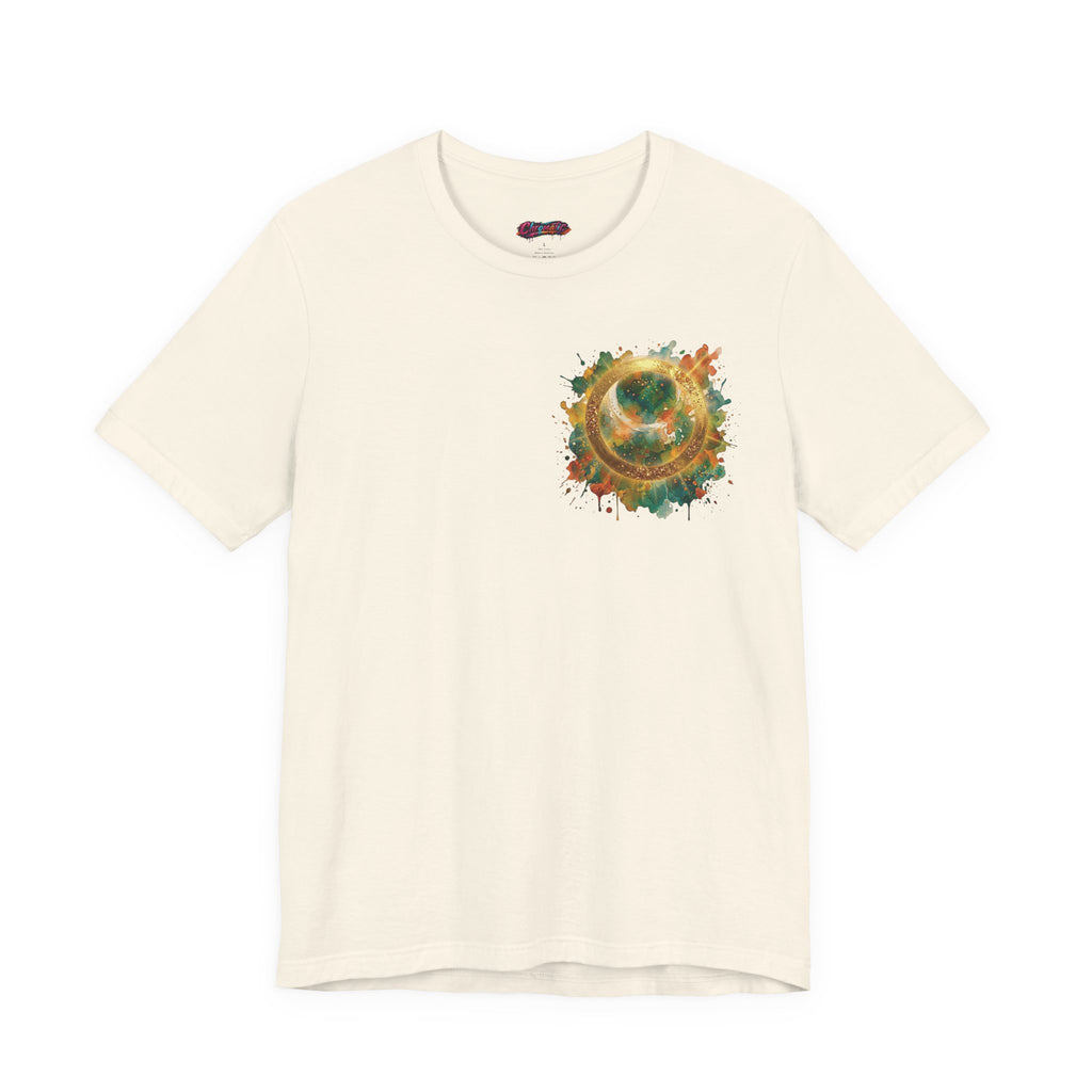 Angel Wings Watercolor Tee — Halo Front & Wing Back