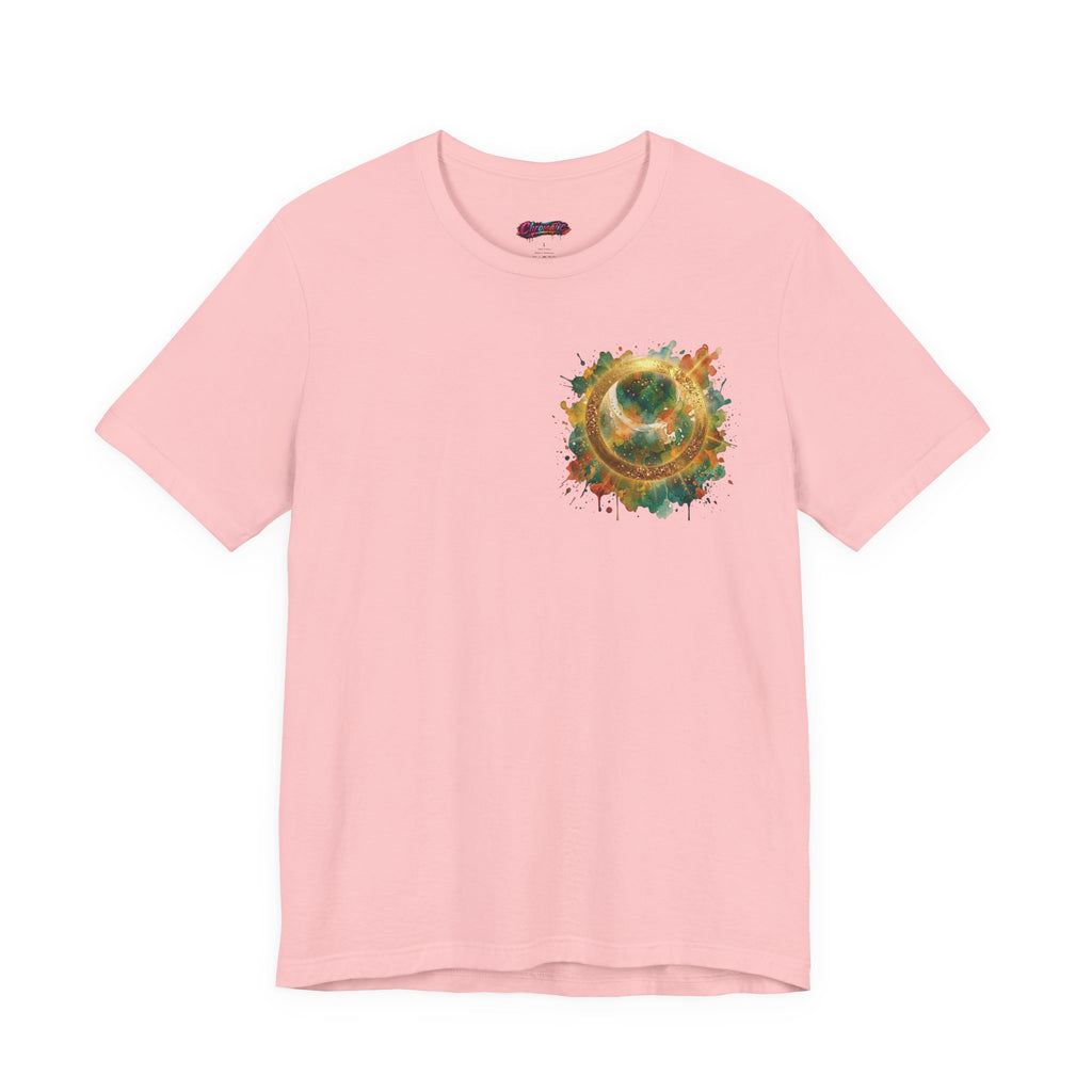 Angel Wings Watercolor Tee — Halo Front & Wing Back