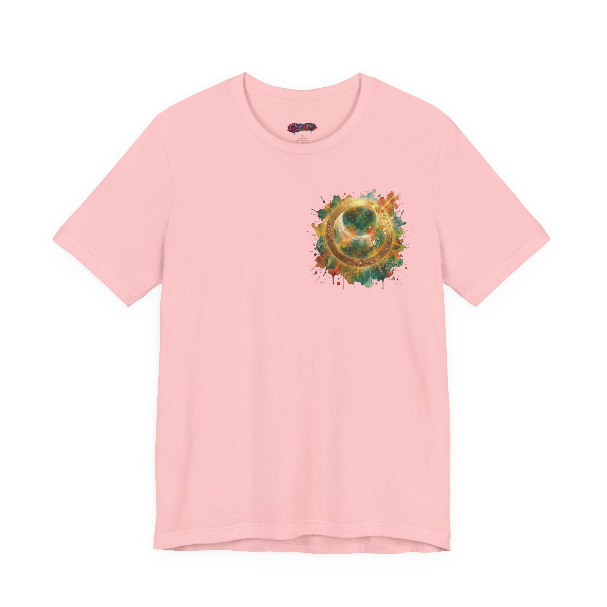 Angel Wings Watercolor Tee — Halo Front & Wing Back