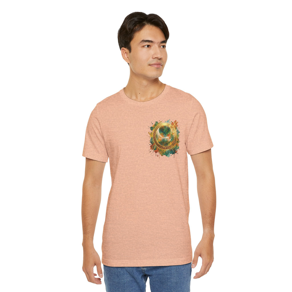 Angel Wings Watercolor Tee — Halo Front & Wing Back