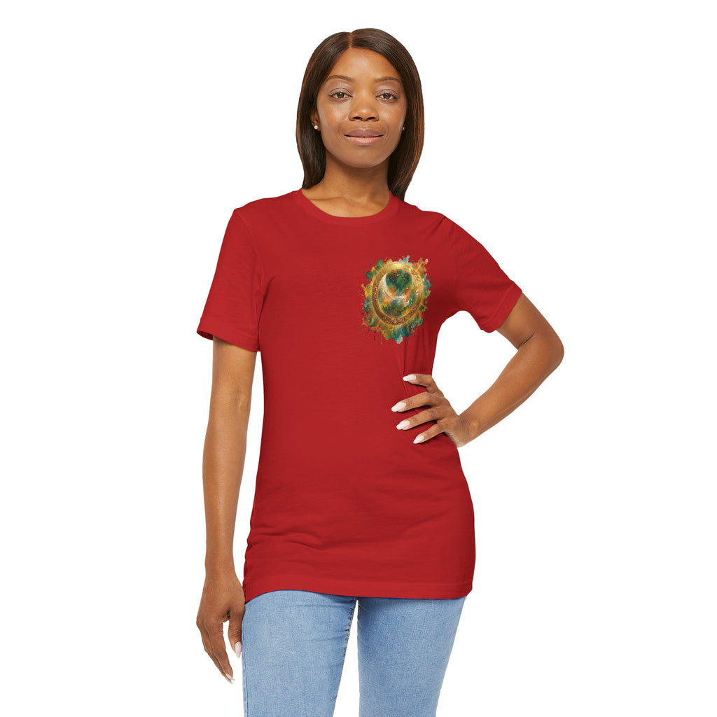 Angel Wings Watercolor Tee — Halo Front & Wing Back